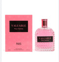 This is a bottle of Valuable Pour Femme Paris Eau de Parfum by Secret Plus or NovoGlow.