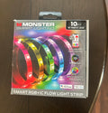 This is a Monster Smart RGB+IC Flow Light Strip. It measures 10 feet in length and features 90 LEDs.