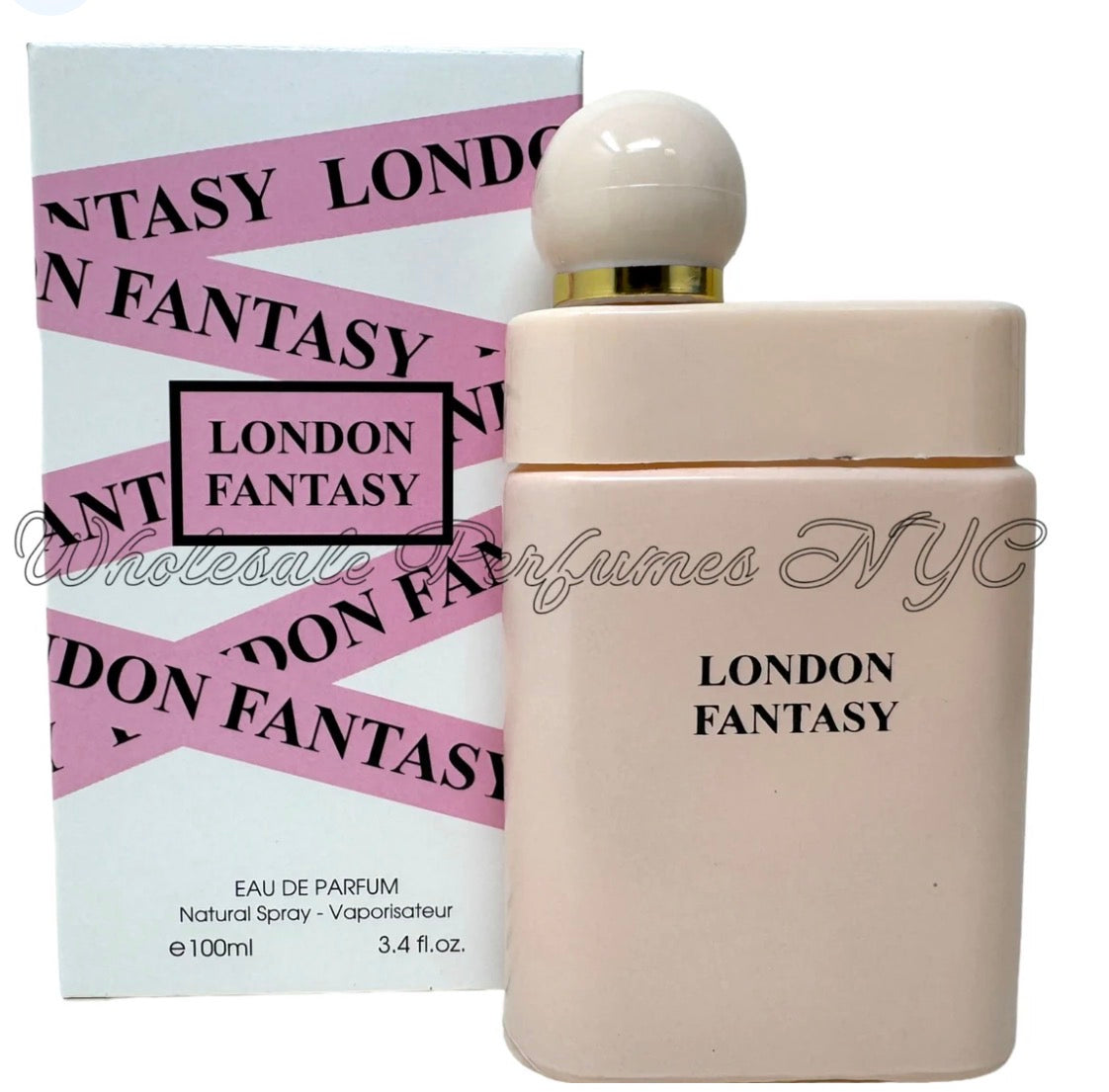 This is a sealed bottle of Fragrance Couture London Fantasy perfume for women.It is a sweet, floral-fruity scent.