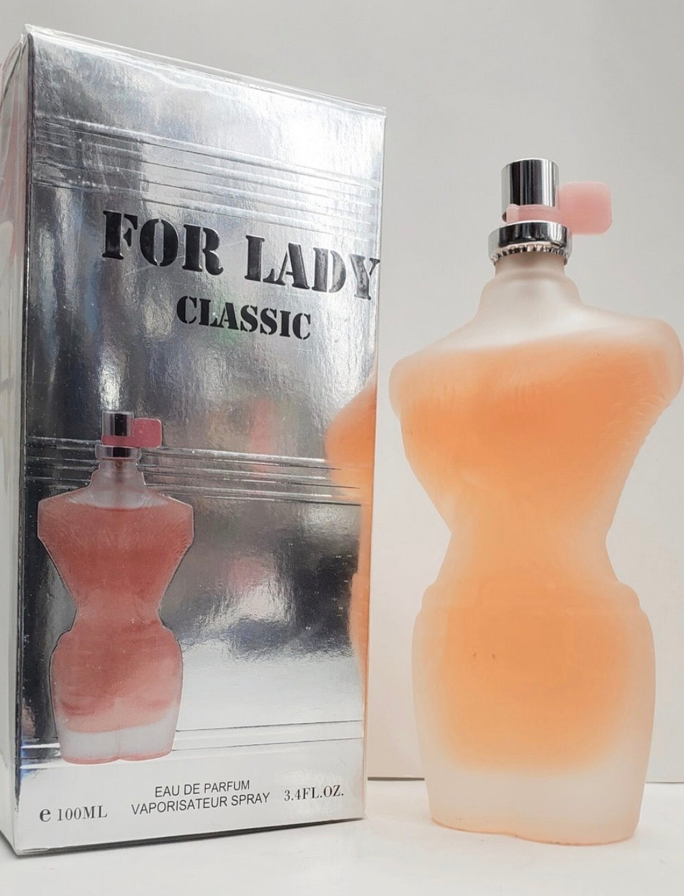 This For Lady Classic Eau de Parfum by EBC Collection is a 3.4 fl. oz. spray.It is described as a floral, citrus, and woody fragrance featuring notes of rose, orange blossom, and vanilla.