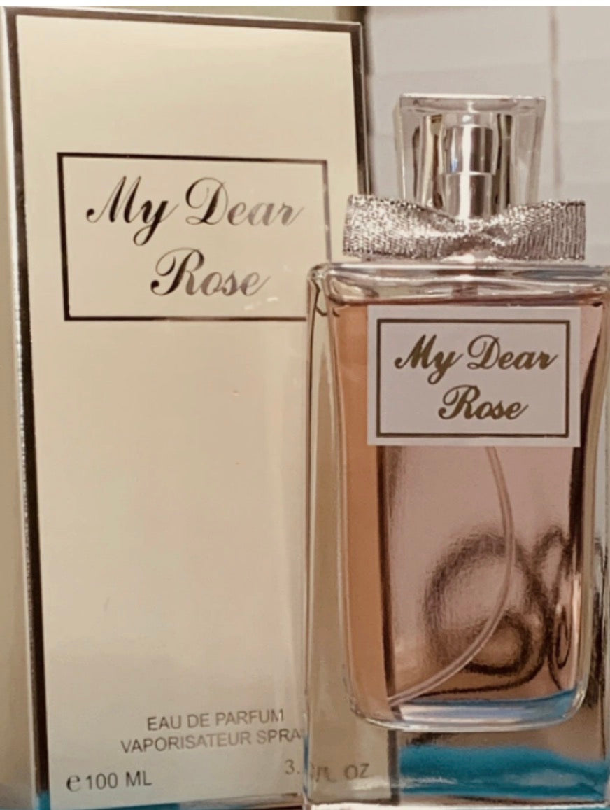 This is a 100ml (3.4 fl oz) bottle of My Dear Rose Eau de Parfum by EBC Collection.