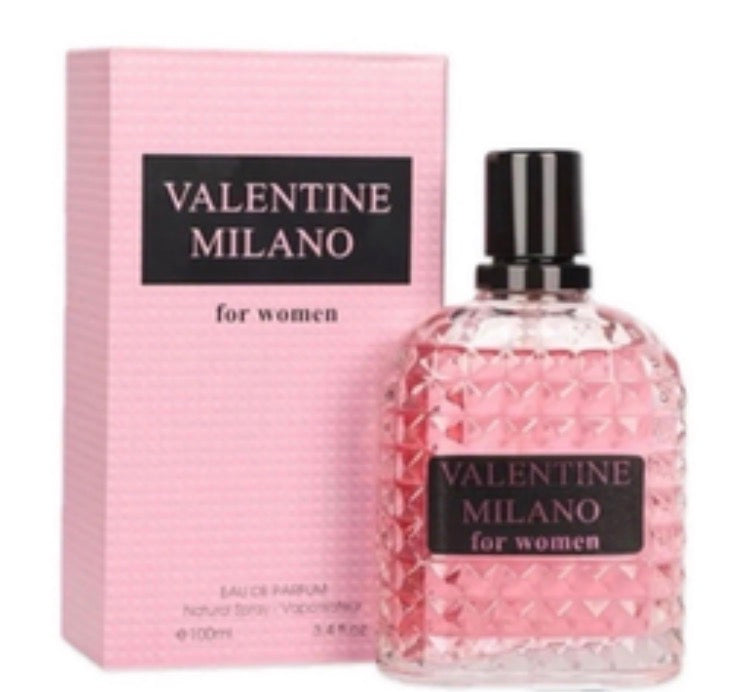This is a 100ml (3.4 fl. oz.) bottle of Valentine Milano Eau de Parfum for women.